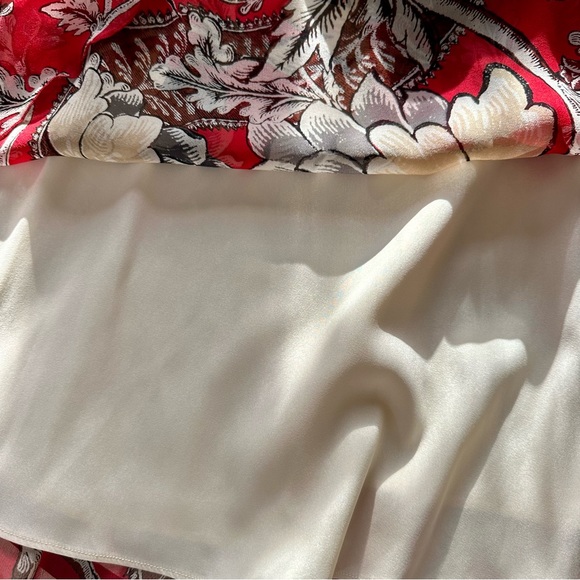 Diane Von Furstenberg red floral silk dress - Picture 9 of 9
